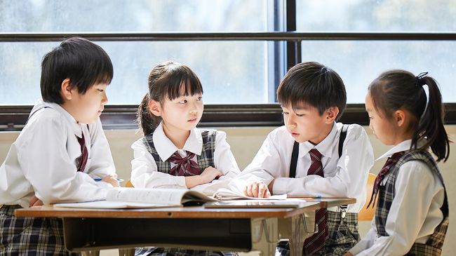 個性を大切に「きく」からはじまる、利晶小の学び
