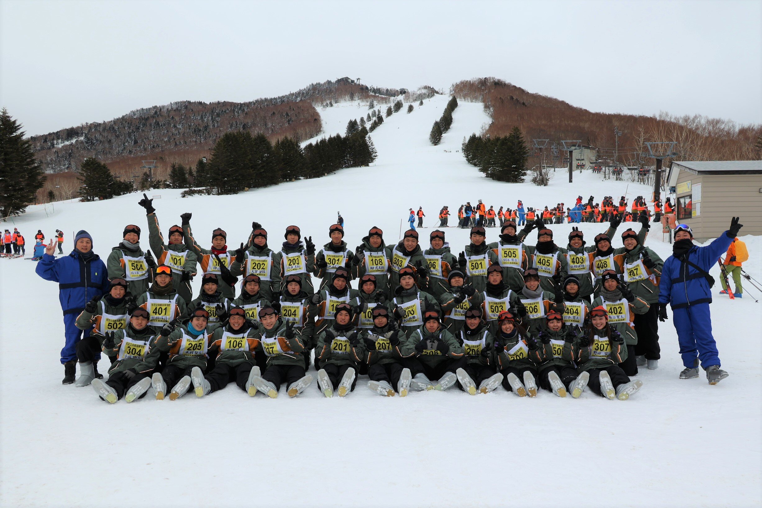 高2・体育科（スキー実習）2日目