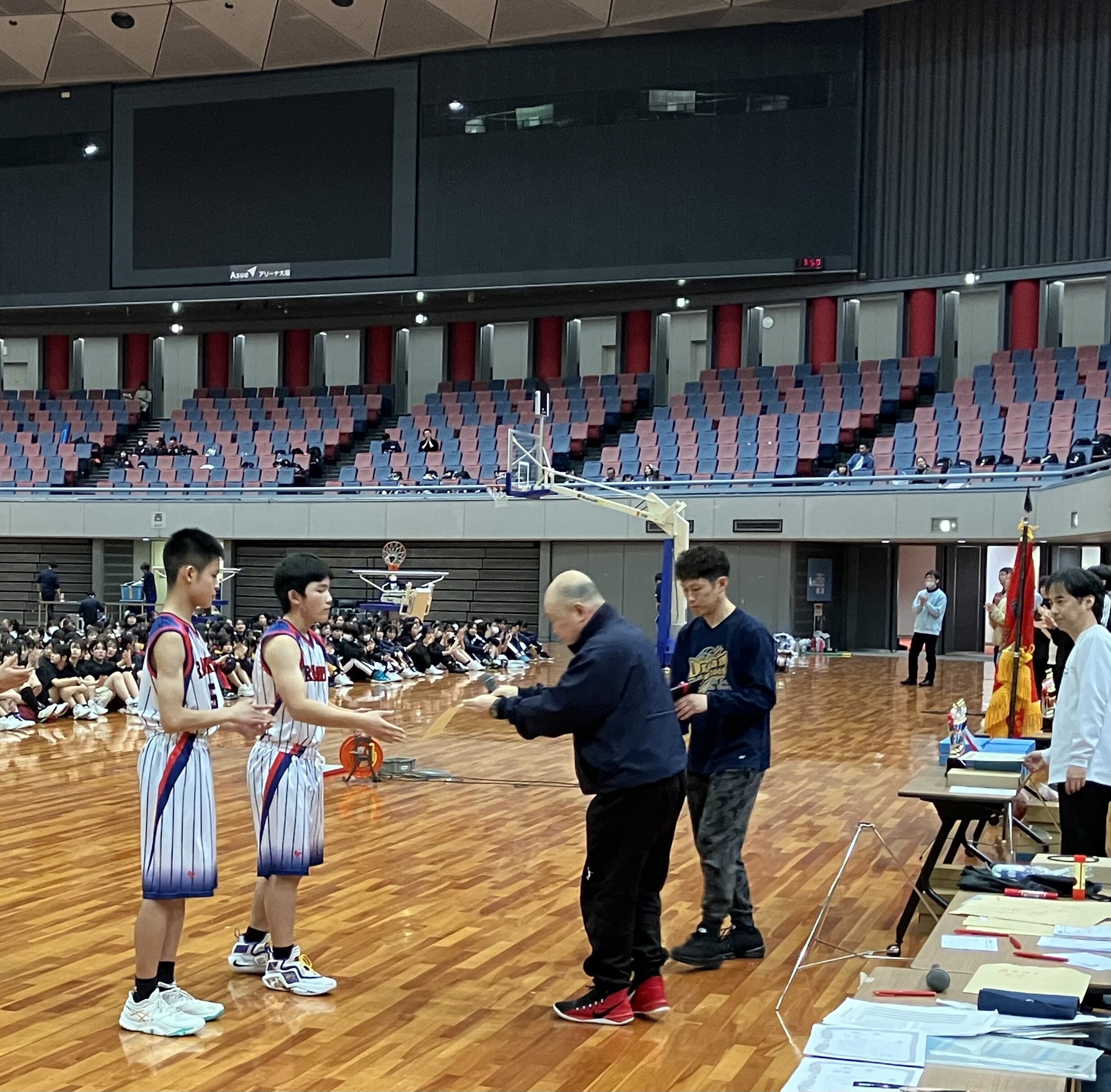 中学男子バスケットボール部　大阪私学大会　第３位