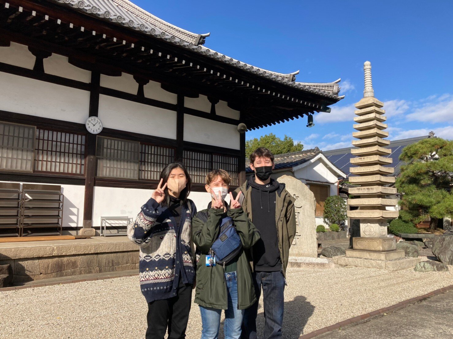 【国際教育部】留学生の記録・統国寺へ