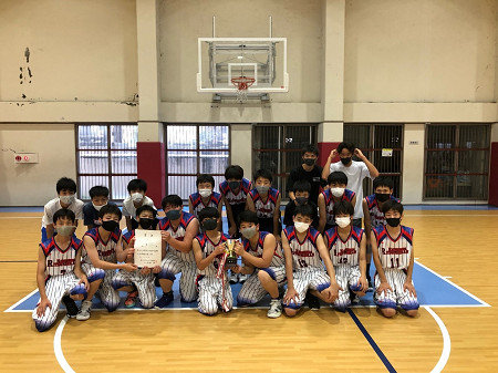 【中学男子バスケットボール部】堺市Cブロック新人戦　優勝